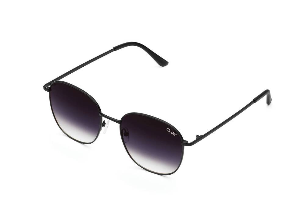 NEW QUAY women's jezabell sunglasses in gold/smoke polarized